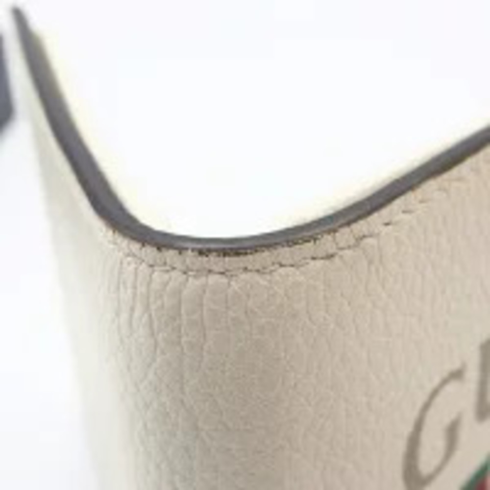 Gucci Bi fold Wallet Off white Black Leather h - Picture 7 of 11